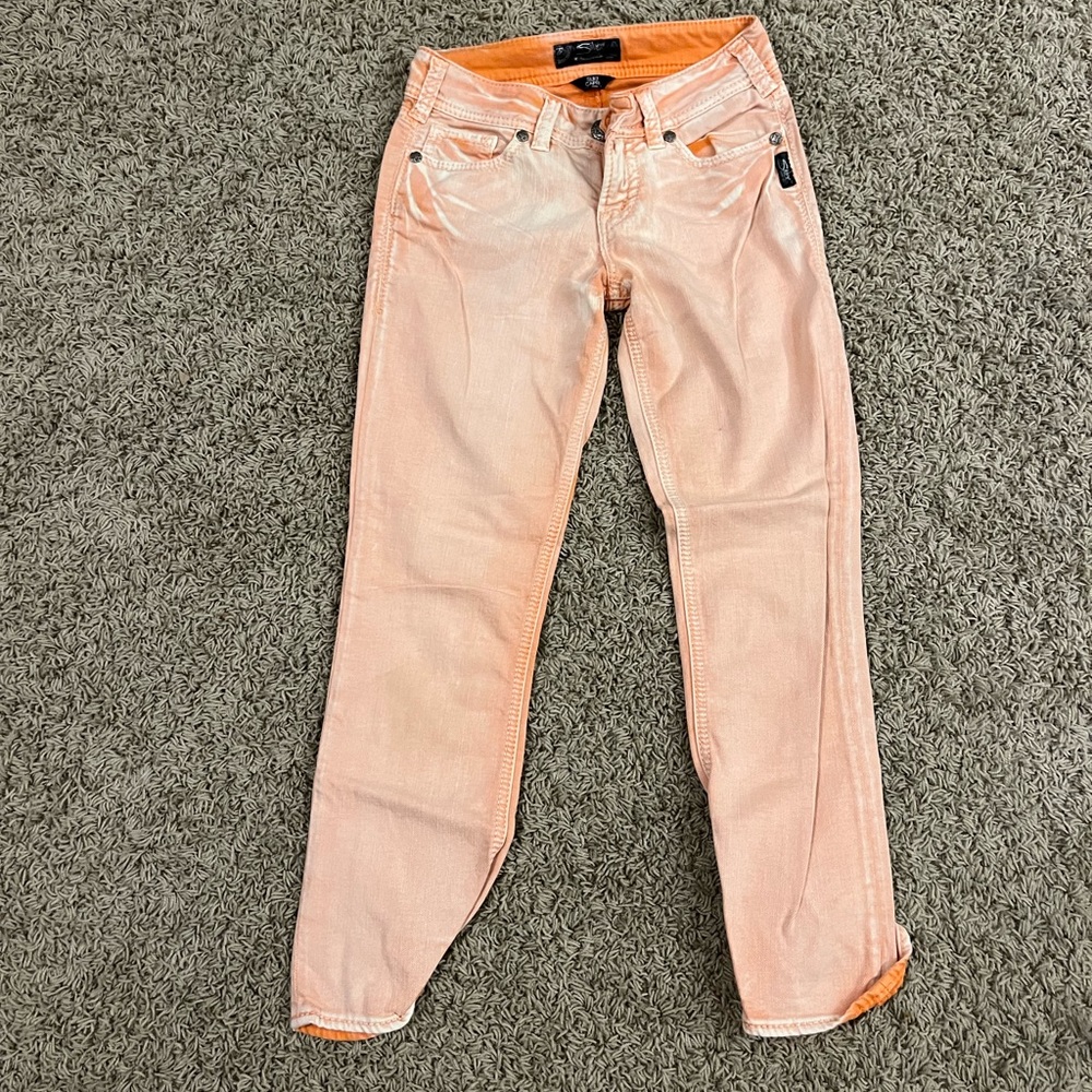 Silver Jeans Co Orange Capris